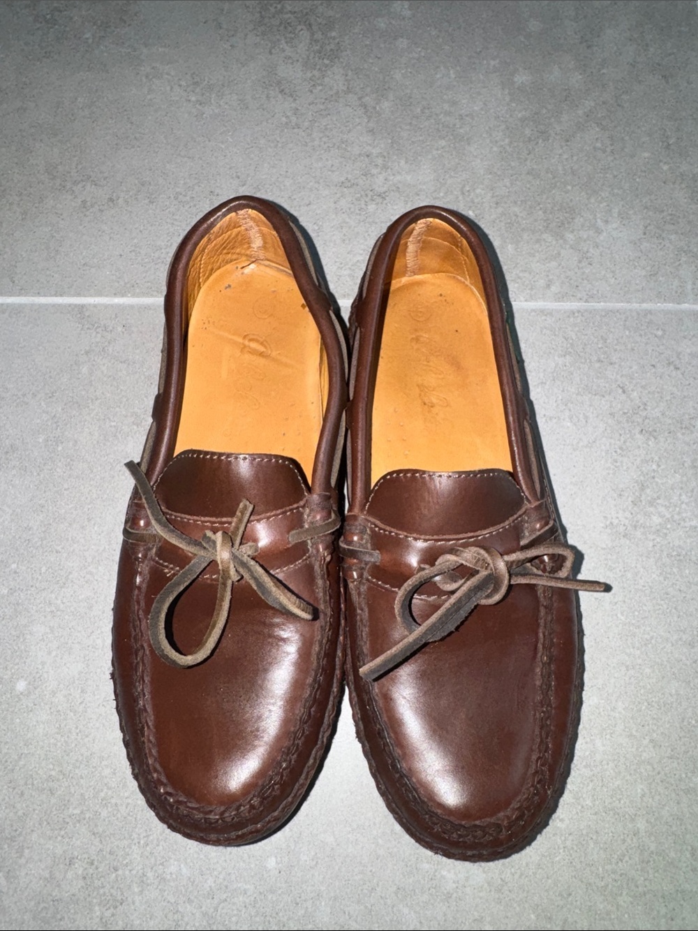 Cabela’s Vintage 1990’s Brown Leather Boatshoes - size - Women 7 Men 5.5